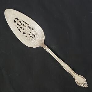 1960 Community Silverplate AFFECTION Pierced Cake Pie Server Wedding MCM Modern